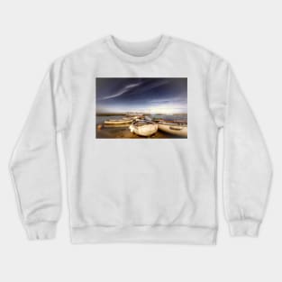 Rowing Boats at Tollesbury Crewneck Sweatshirt